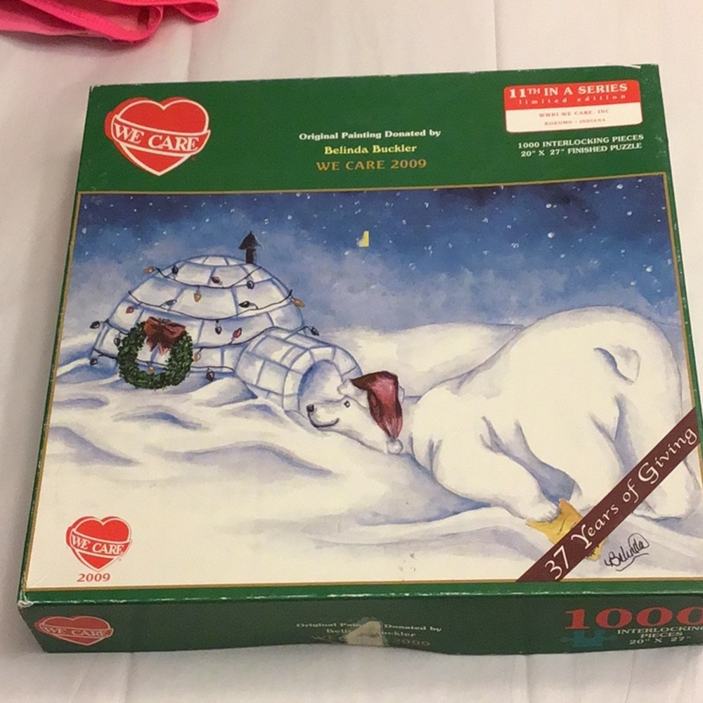 We Care 2009, Belinda Buckler , 11 in series, 1000 piece puzzle 🧩 excellent etc